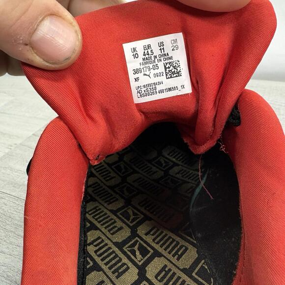 PUMA Roma Basic - Black / High Risk Red / Yellow - Picture 12 of 15